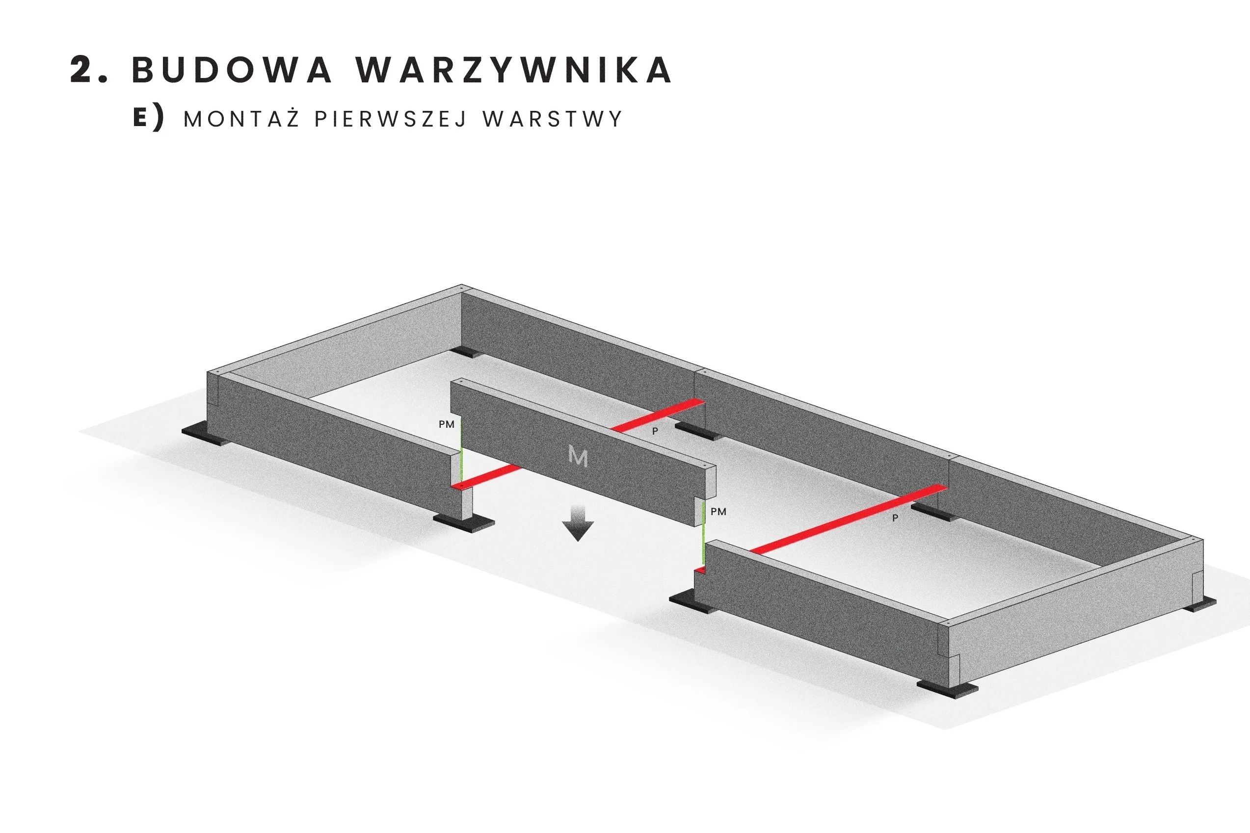 grządki betonowe typu T 15