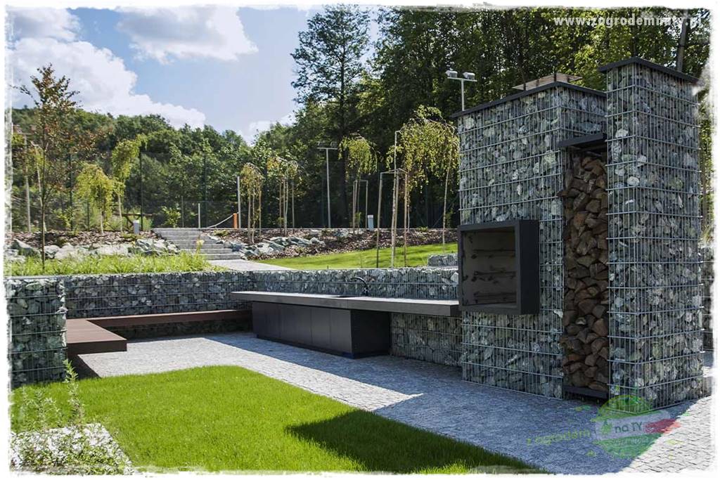 dekoracje ogrodowe z gabionów 33