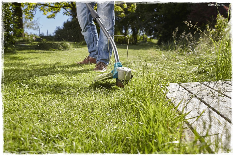 Ściółkowanie zarośniętej rabaty 4